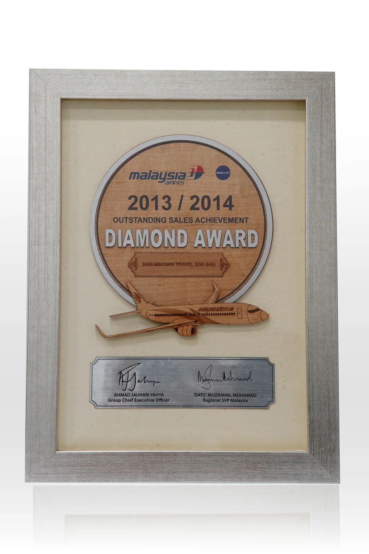 Malaysia Airlines Diamond Award