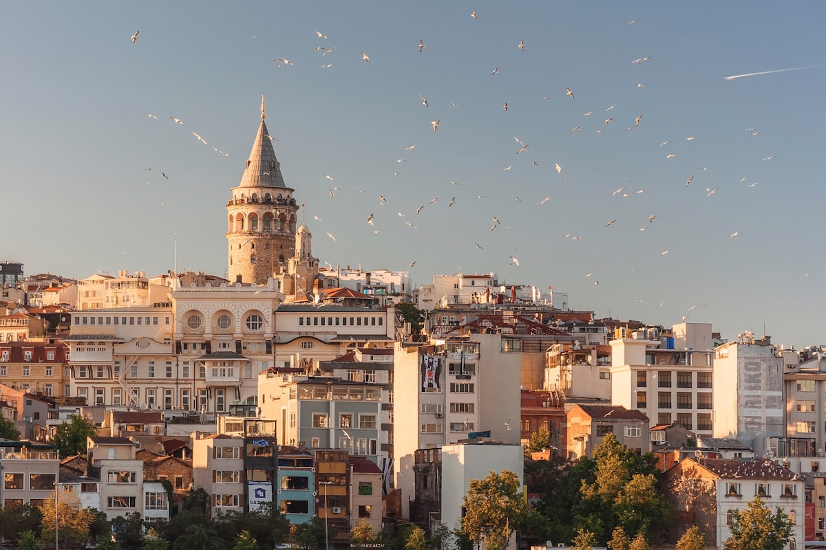Exterior of the Sultan Ahmed Mosque in Istanbul