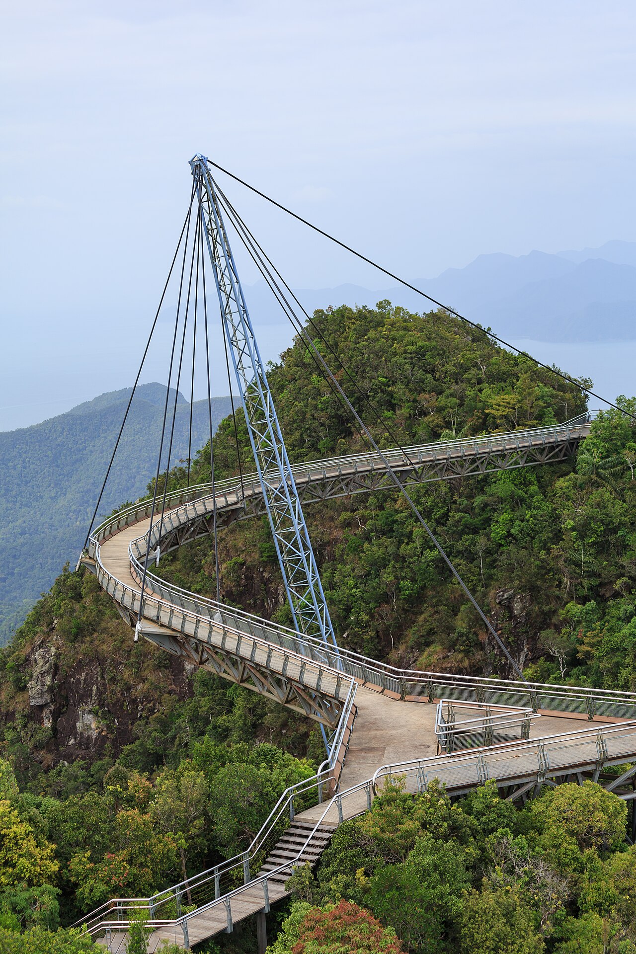 Langkawi Sky Bridge above the forested Machinchang landscape
